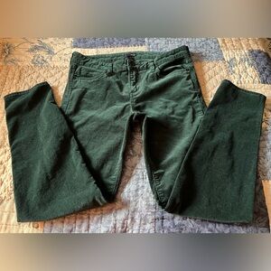 Women’s EDYSON Hampton Skinny Corduroy Jeans Size 30S Color Dark Green